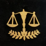 بج سینه ترازوی عدالت (مدل گندم)