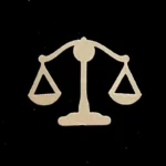 بج سینه ترازوی عدالت - مدل 4