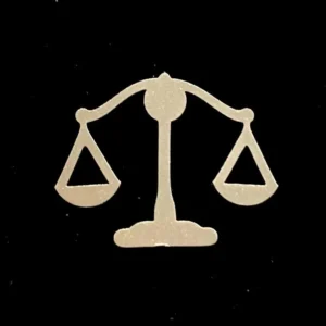 بج سینه ترازوی عدالت - مدل 4