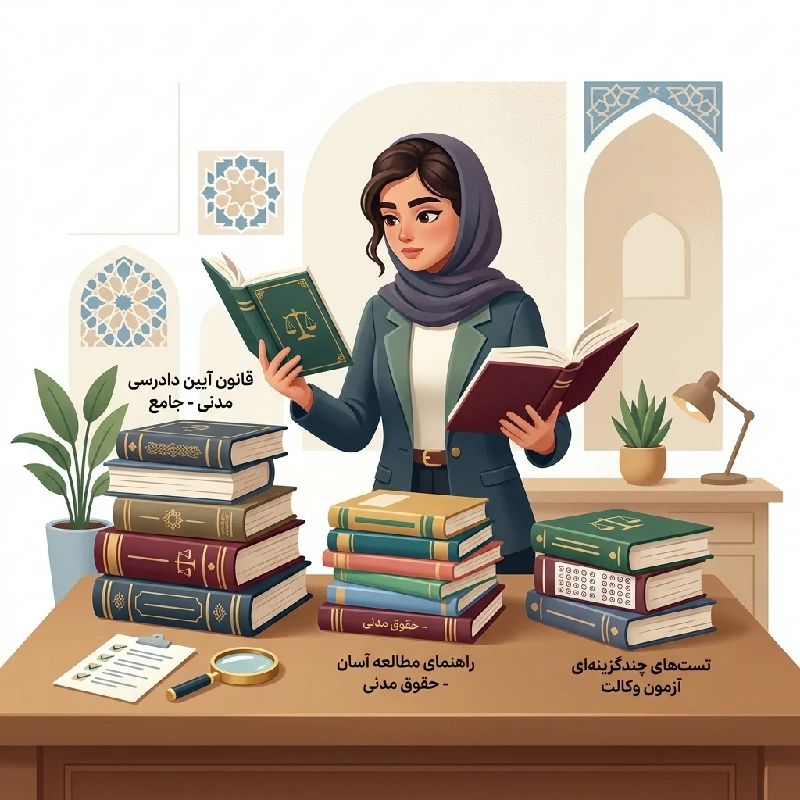 بهترین کتاب آیین دادرسی مدنی برای آزمون وکالت